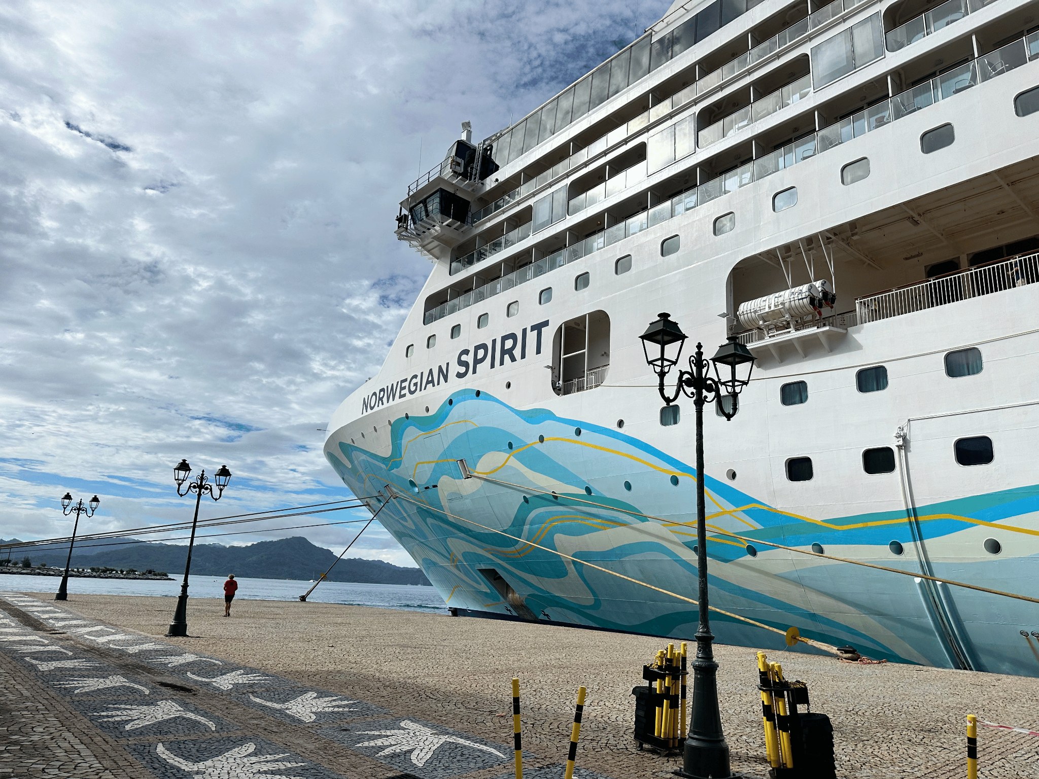 Norwegian Spirit cruise ship in port